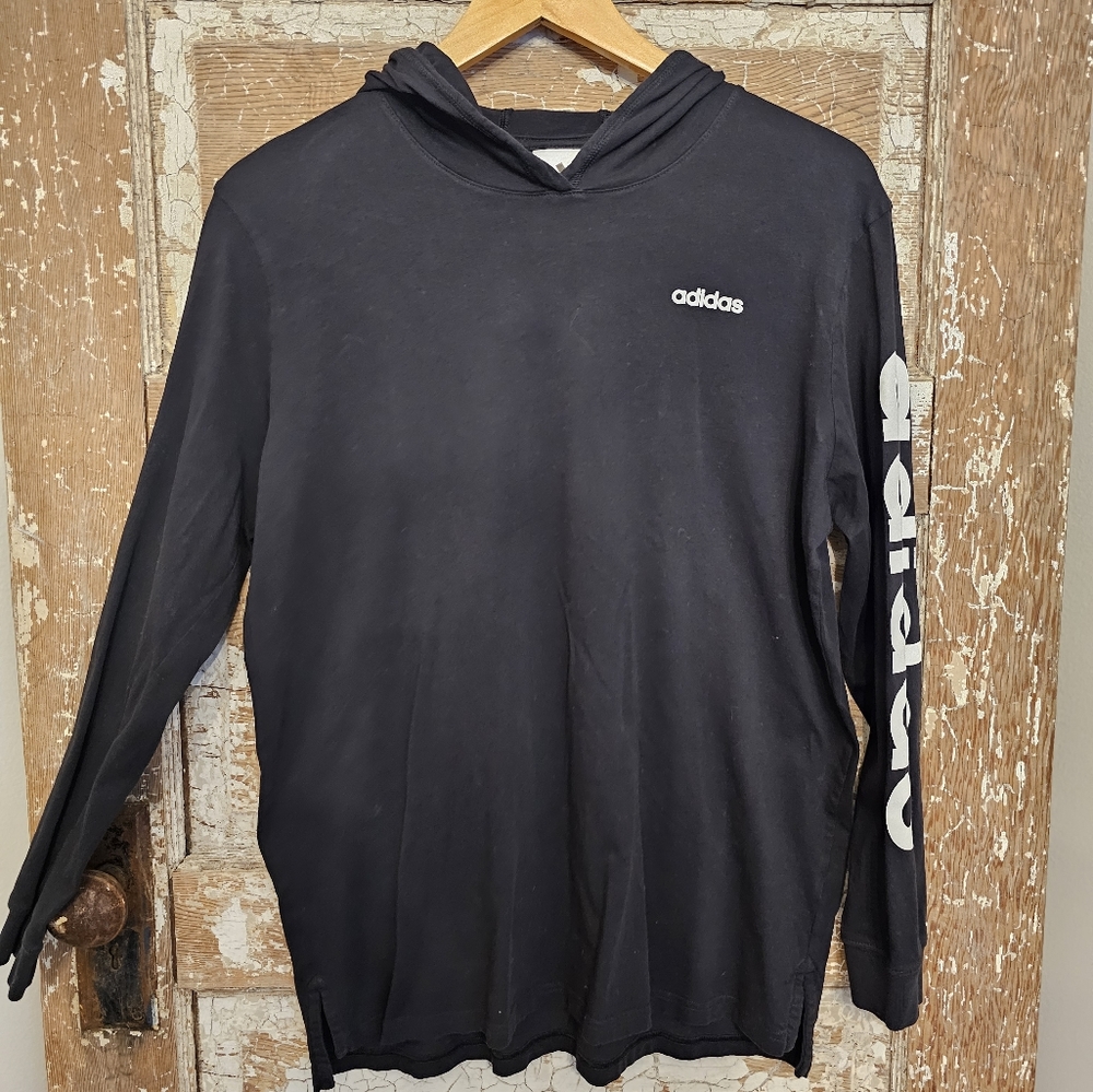 Aidan youth long sleeve t-shirt with hood.